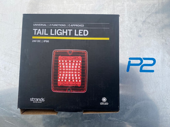 Strands LED rear lights, Stop/tail red lens